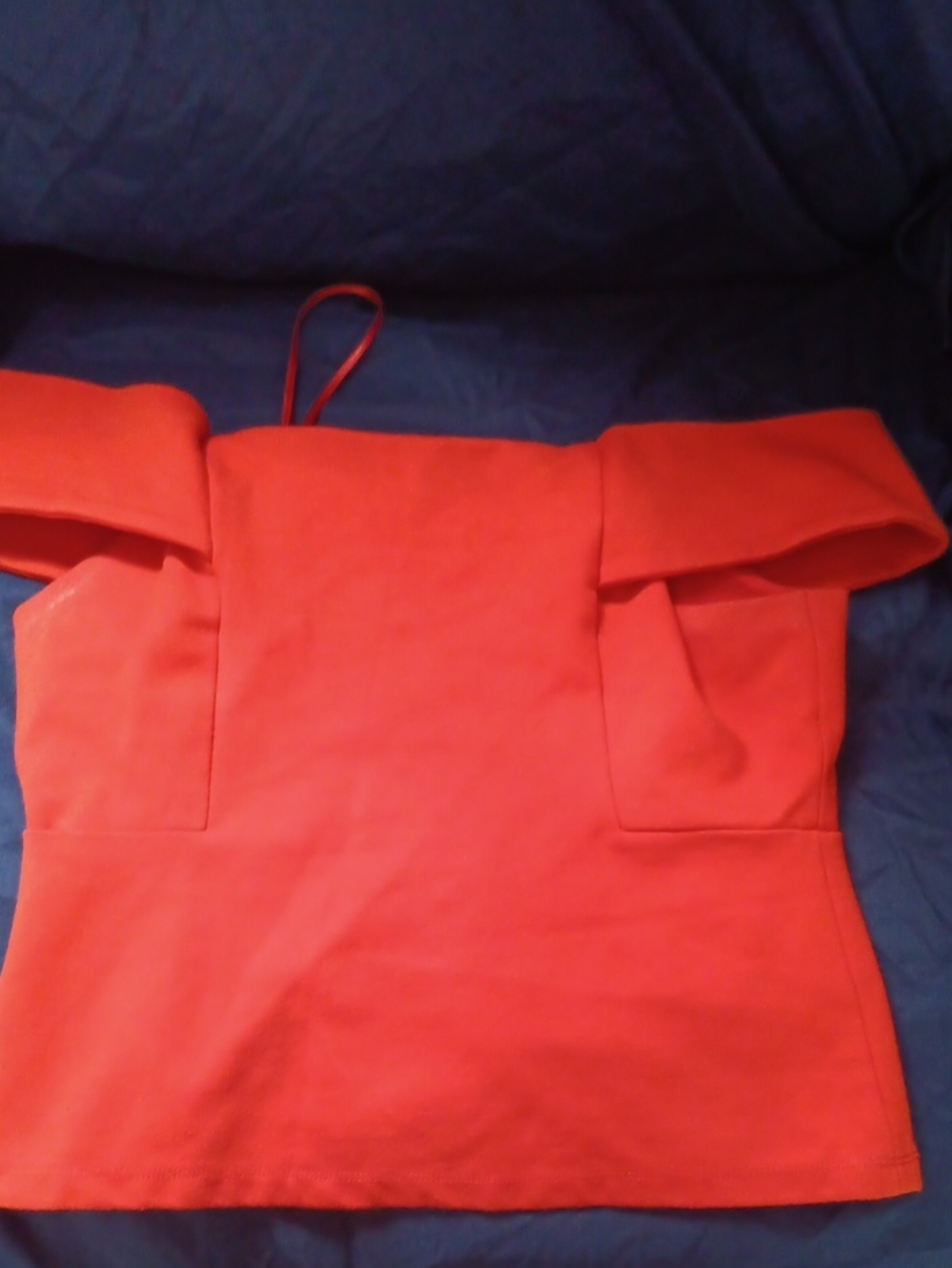 Off-Shoulder Red Women’s Top